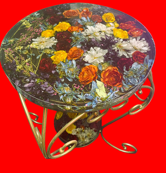 Resin Art Table - Custom Desk Decor for Home - Modern Unique Office Furniture, Perfect for Work Desk or Living Room, Custom Resin Art Table