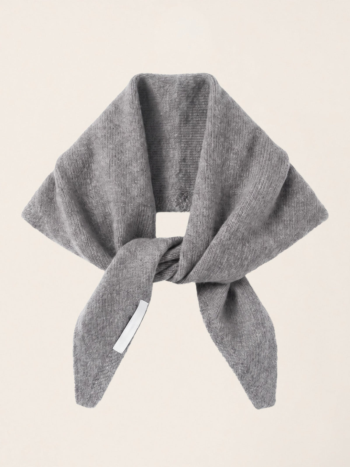 100% Merino Wool Knitted Triangle Scarf