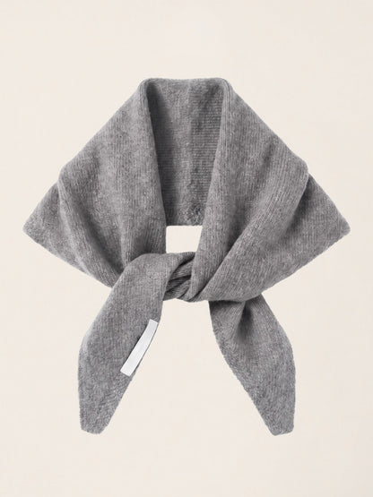 100% Merino Wool Knitted Triangle Scarf