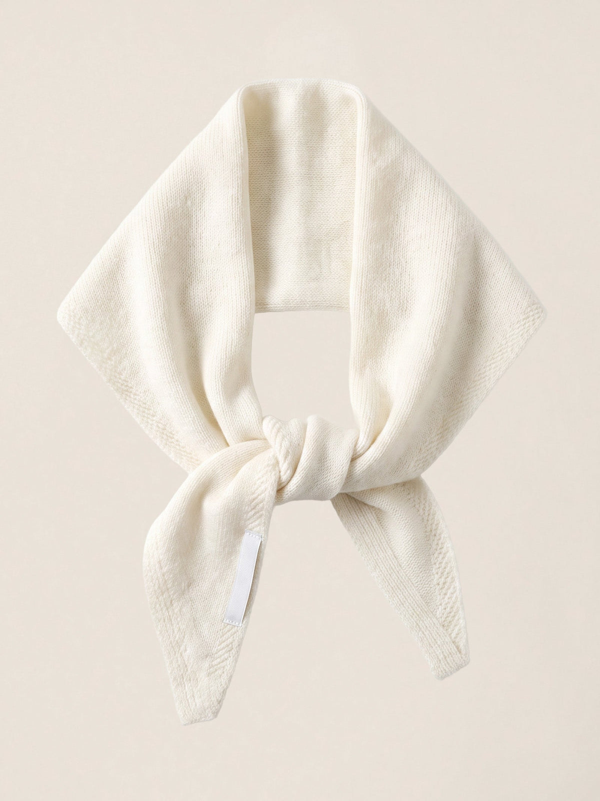 100% Merino Wool Knitted Triangle Scarf