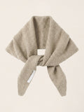 100% Merino Wool Knitted Triangle Scarf