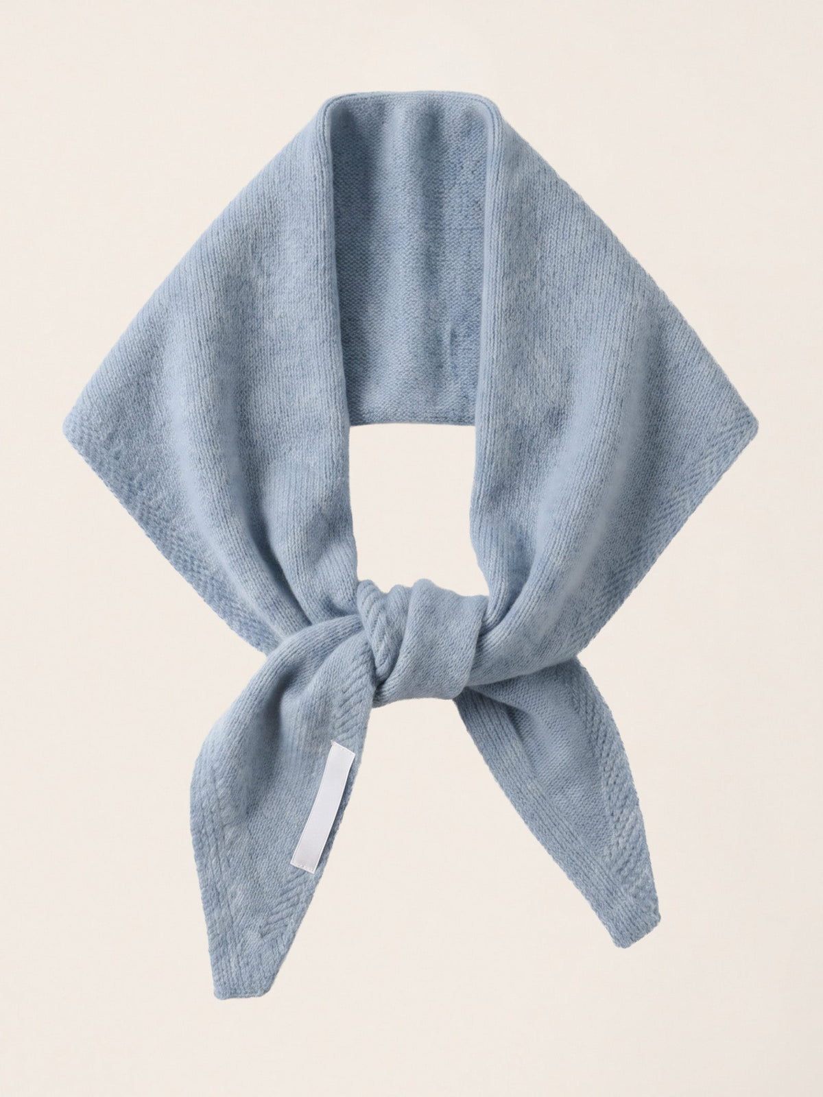 100% Merino Wool Knitted Triangle Scarf