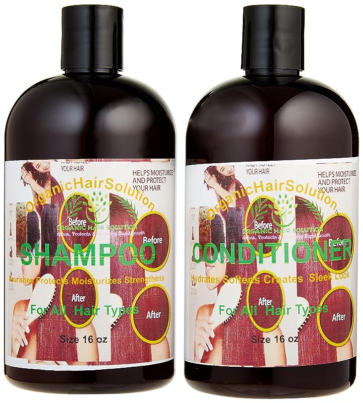 Shampoo & Conditioner -Tea Tree- Aloe Vera-Jojoba seed- Argan- Vitamin E Set - for Itchy and Dry Scalp, Sulfate Free, Paraben Free