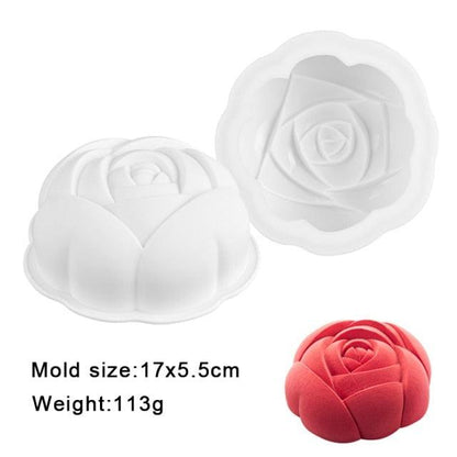 27 Style Silicone Cake Molds Pastry Bakeware Set Non-Stick Mousse Mould Party Dessert Baking Tools Decorating Pan Kitchen Tools Silicone Cupcake Baking Cups Food Grade Non-Stick Silicone Muffin Liners