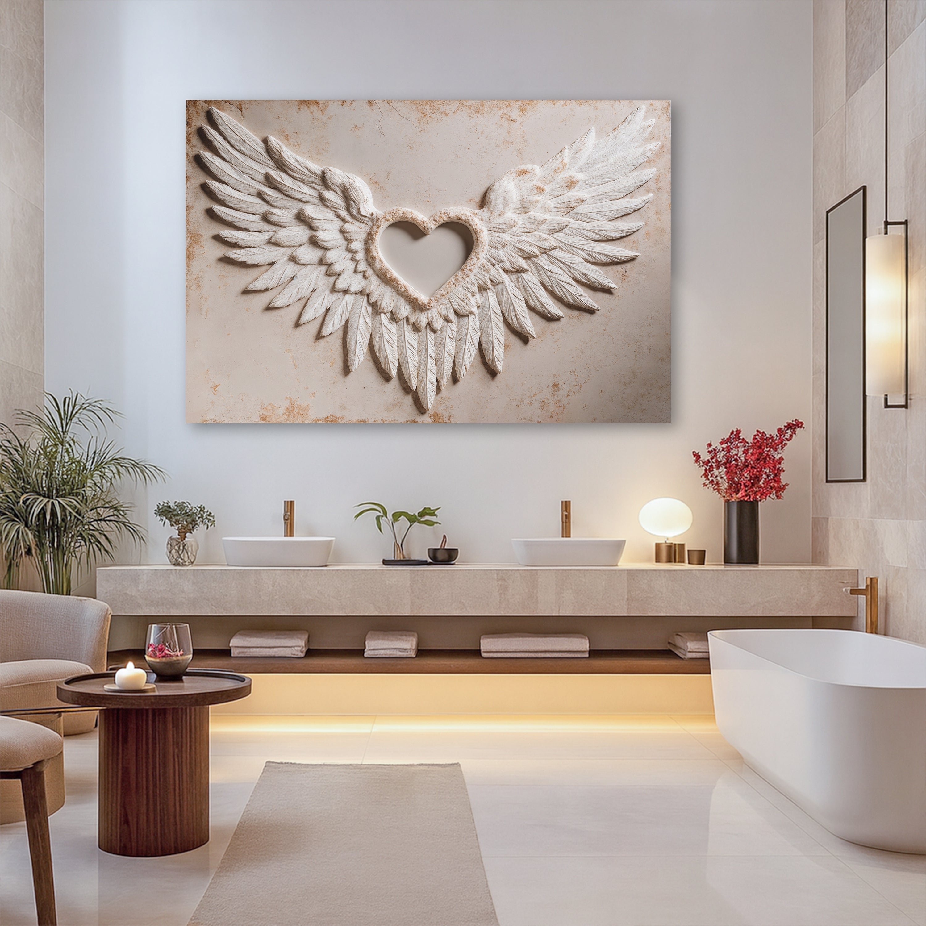 Wings of Love Abstract Wall Art II