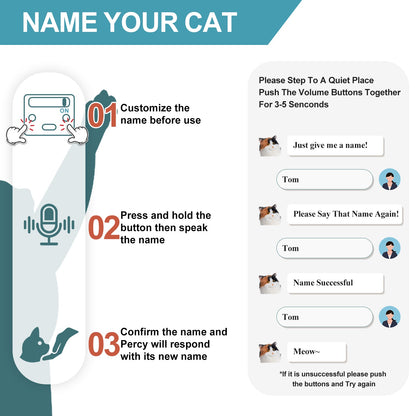 Breathing Calico Percy 2.0- Heartbeat Pur,Voice Robonic Cat