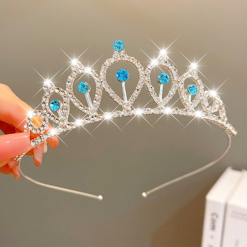 Sweet Fashion Jewelry Hair Accessories Multicolor Pearl Crown Banquet ...