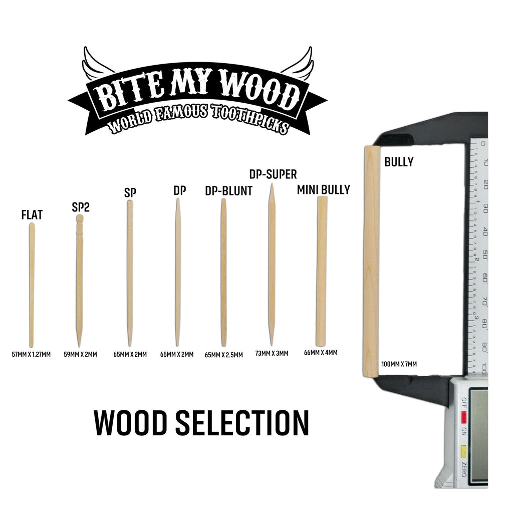BiteMyWood 21 qty Bag 48 Pack Point Of Sale Counter Store Retail Display 1 Box Purchase