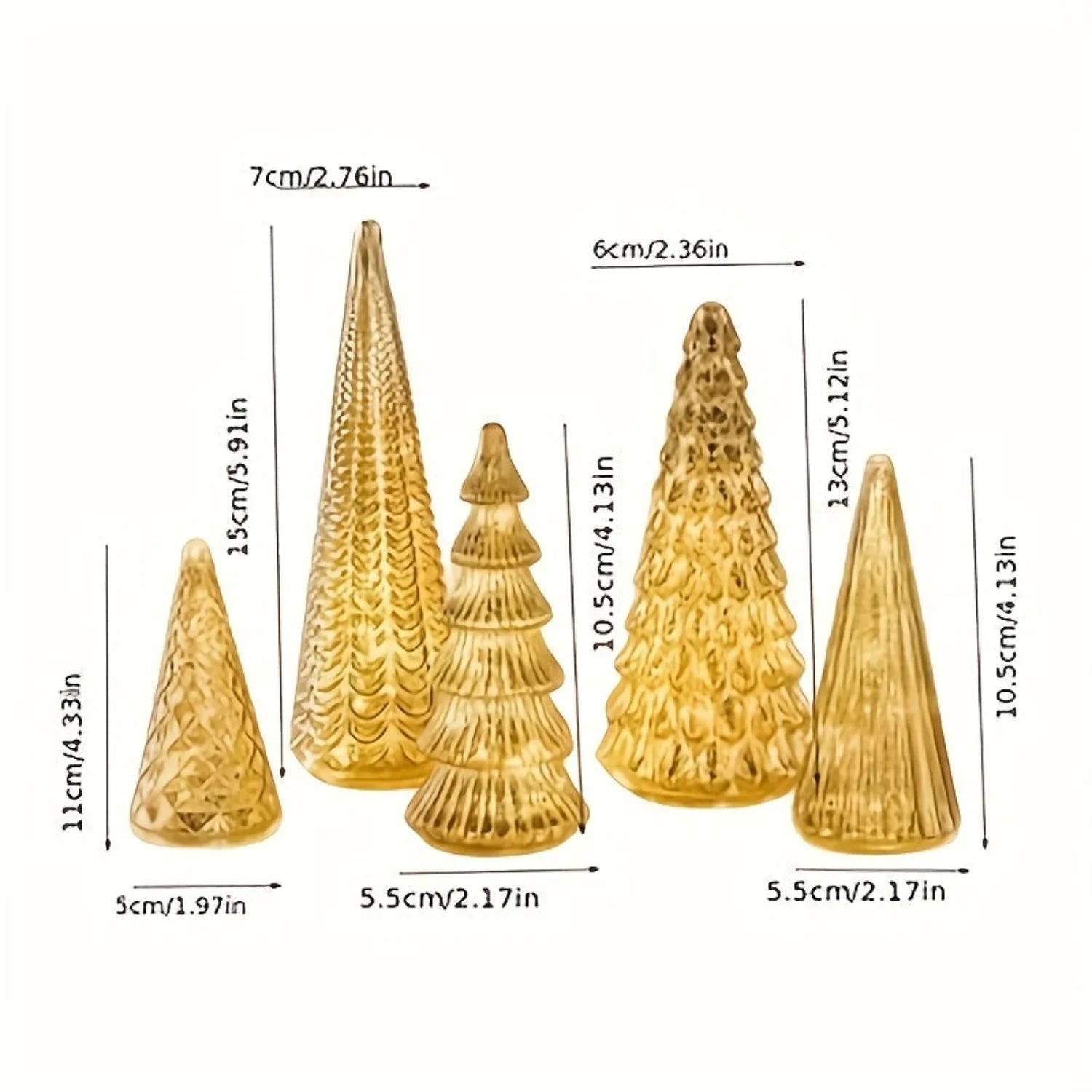 Ceramic Glowing Christmas Tree Figurine with Colorful Lights