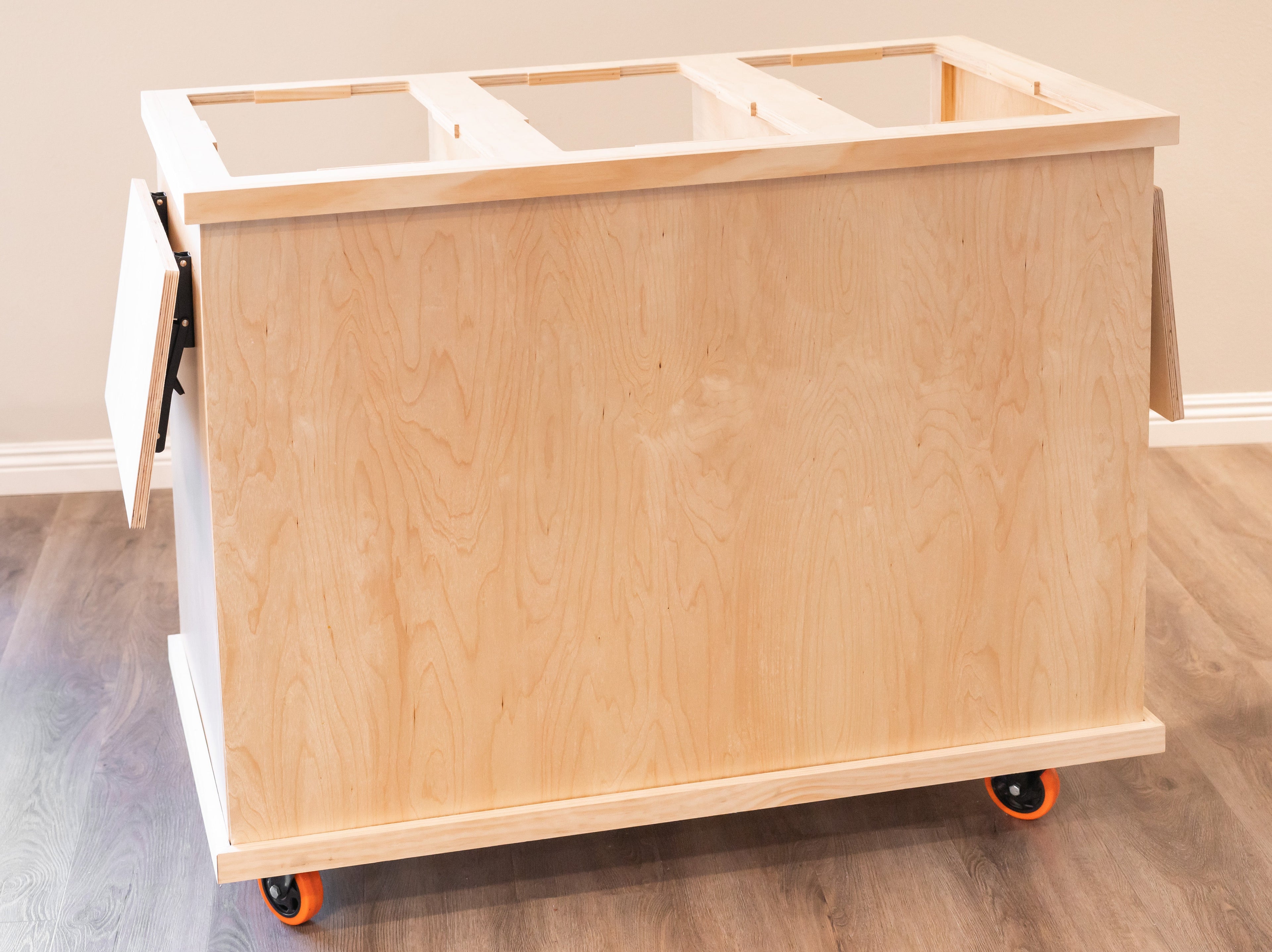 Foldable Charcuterie Cart - Wooden Mobile Event Cart