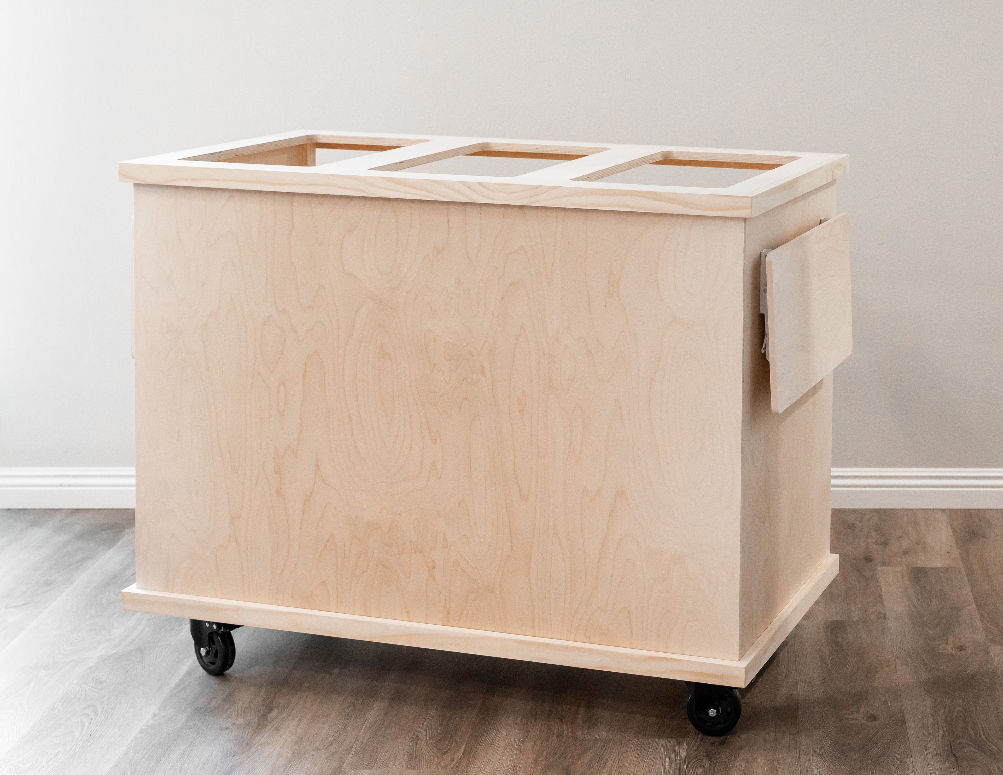 Foldable Charcuterie Cart - Wooden Mobile Event Cart