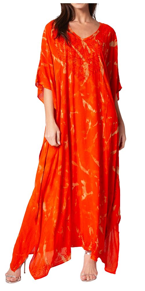 Sakkas Catia Women's Boho-Style Long Maxi Caftan for Lounging and Casual Wear