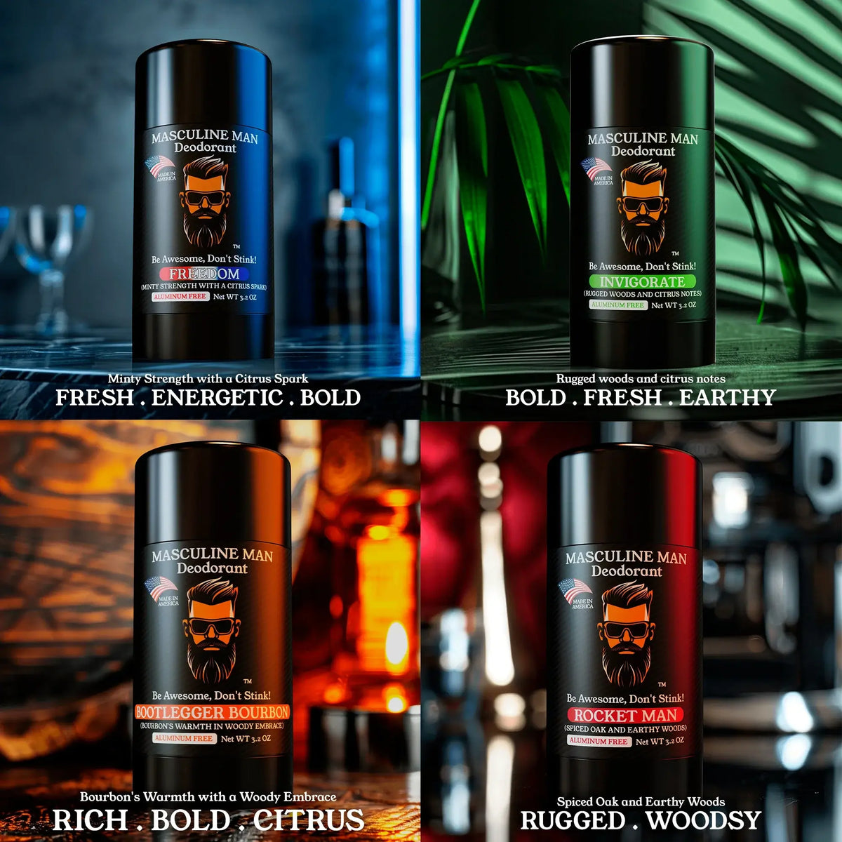 ALPHA SAVER PACK (4 DEODORANTS)