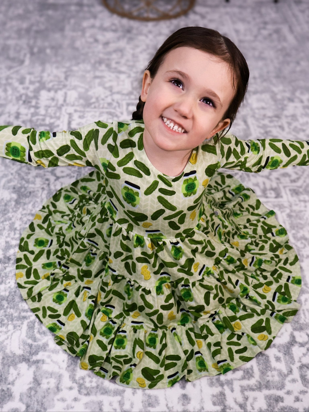Long Sleeve Twirl Dress & Short Set