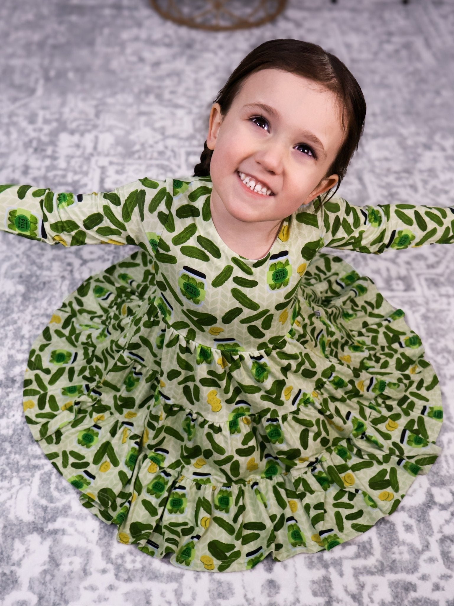 Long Sleeve Twirl Dress & Short Set