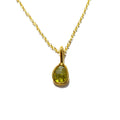 Green Rose Cut Diamond Necklace