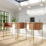Winston Barstool in Brown PU