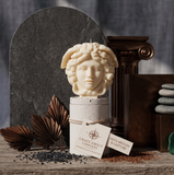 Large Medusa Sculpture Soy Candle – Greek Mythology Art
