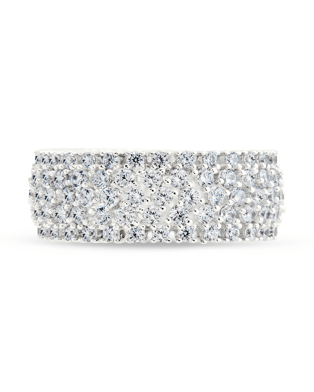Sterling Silver Yvonne CZ Stacking Ring