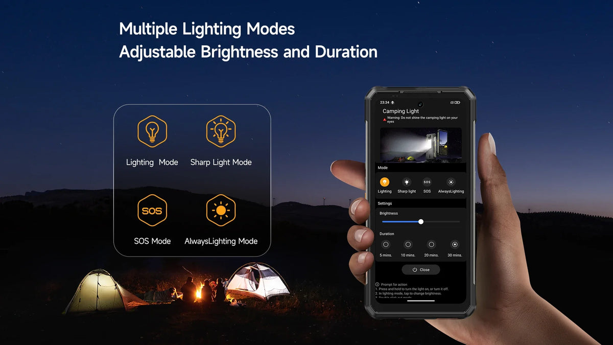 Ulefone Armor 34 Pro 5G AI Rugged Phone 25500mAh Up to 32GB+512GB Built-in Projector 120Hz 6.95" NFC Smartphone
