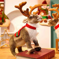 Simulation Christmas Reindeer Plush Toy (13.8/16.5 in) - Soft Elk Xmas Decor Gift