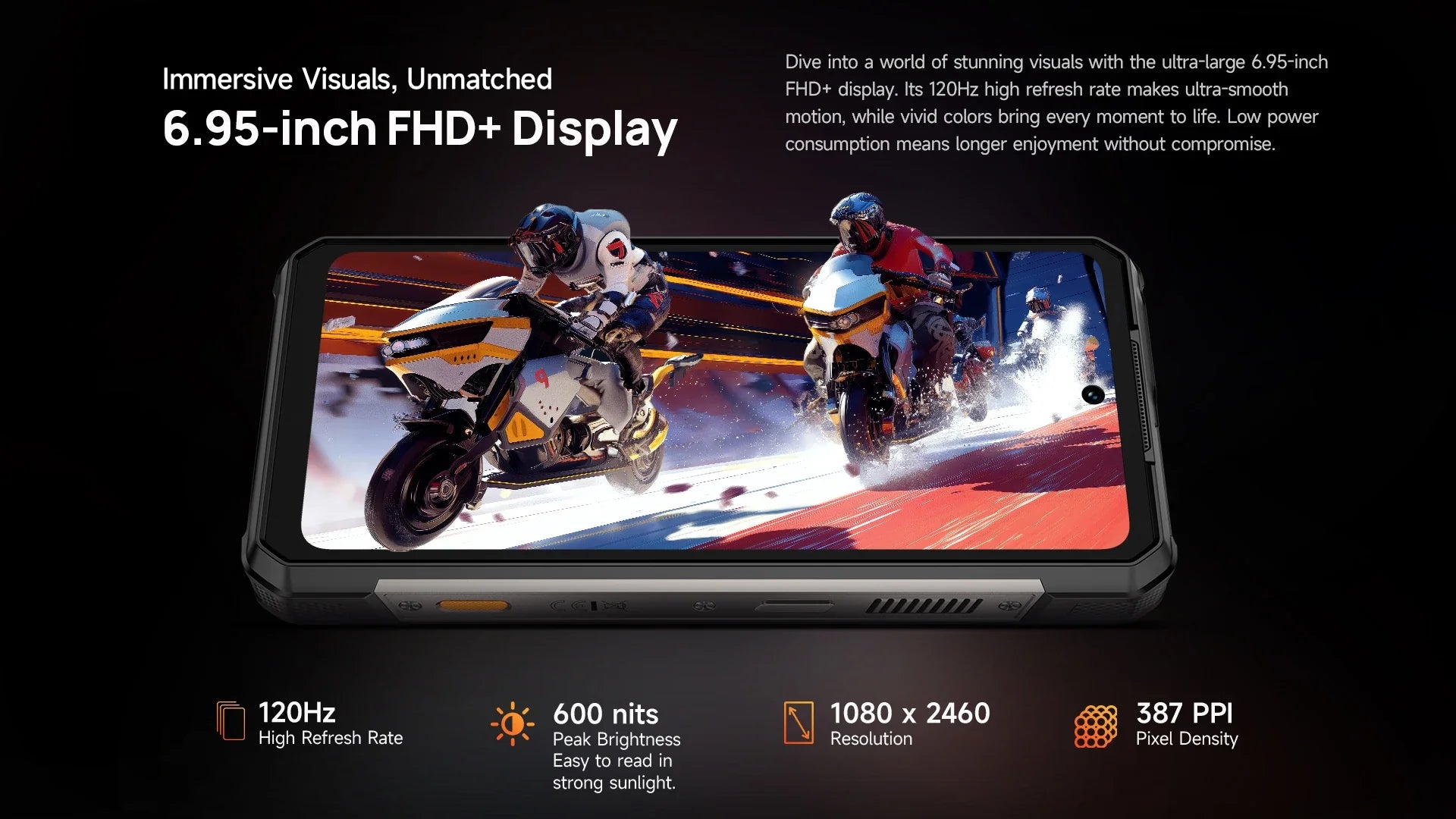 Ulefone Armor 34 Pro 5G AI Rugged Phone 25500mAh Up to 32GB+512GB Built-in Projector 120Hz 6.95" NFC Smartphone