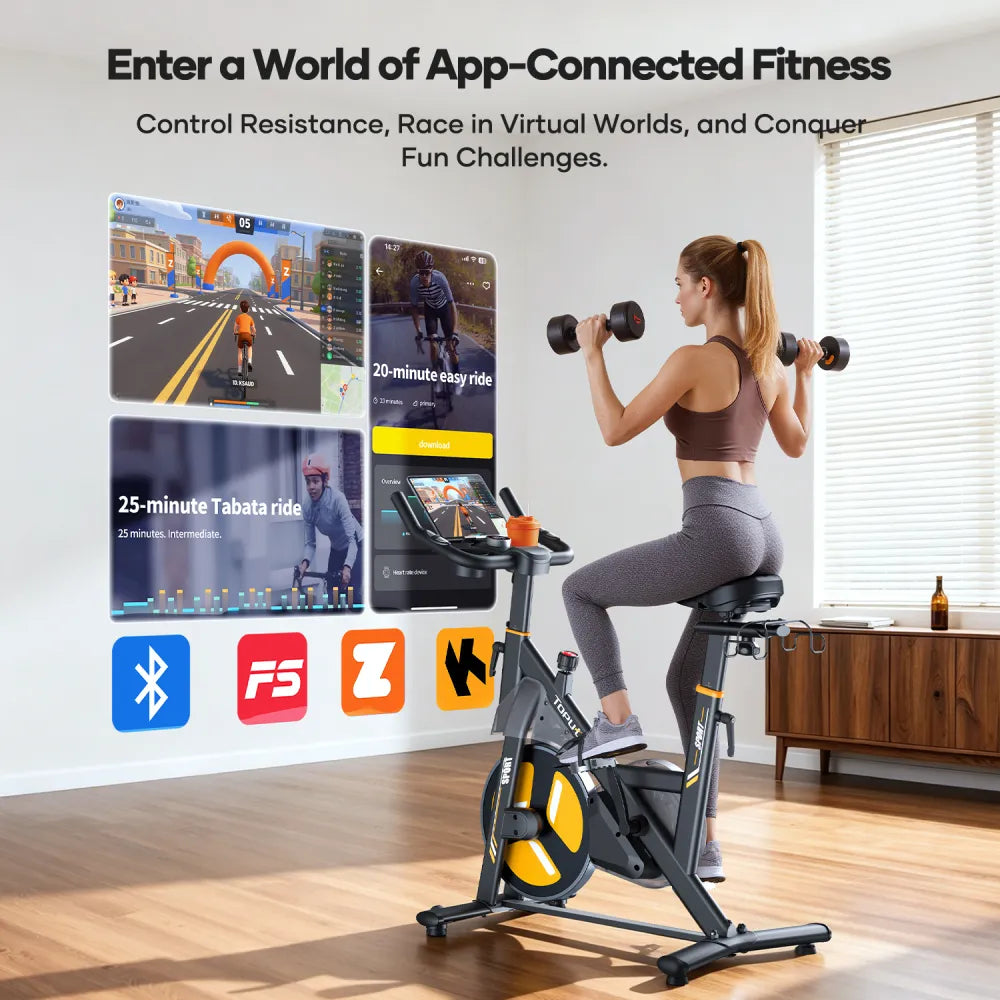 Toputure TEB5 Magnetic Exercise Bike for Indoor Cycling