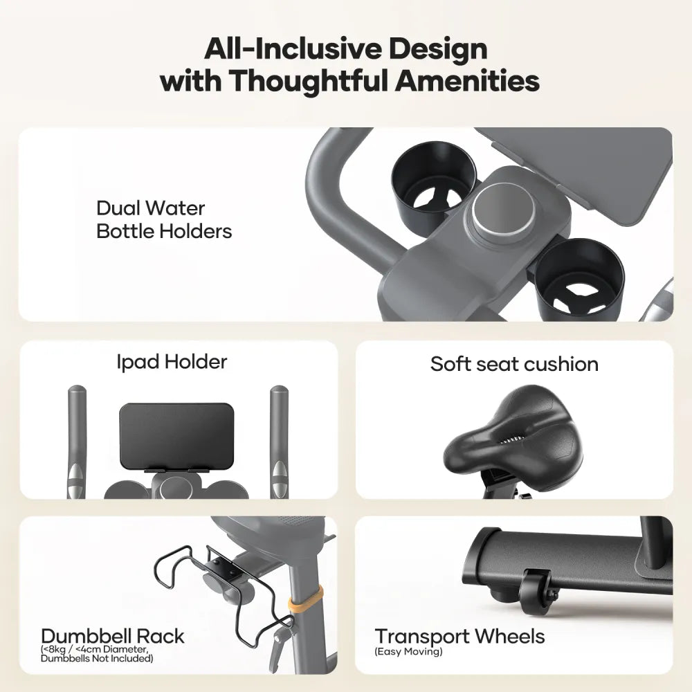 Toputure TEB5 Magnetic Exercise Bike for Indoor Cycling