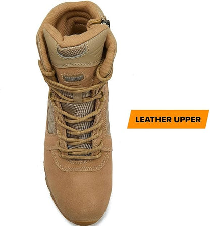 MAG STORM 8" Desert Military Tactical Boot SZ WP