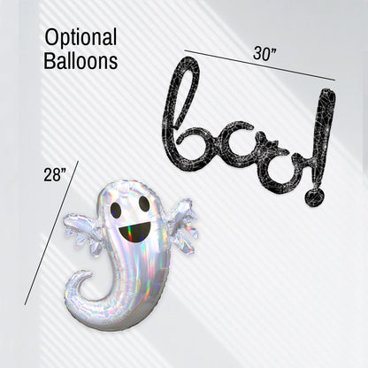 Classic Halloween Balloon Garland Kit– Black, Orange, Ghost & Bats