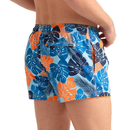 Men’s Premium Compression-Lined Hybrid Shorts – Blue Jungle