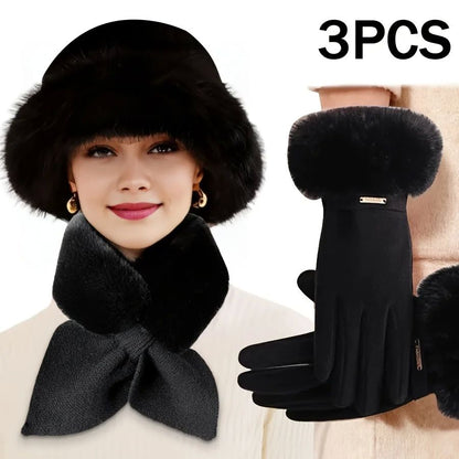 A 3-piece Winter Warm Glove Set