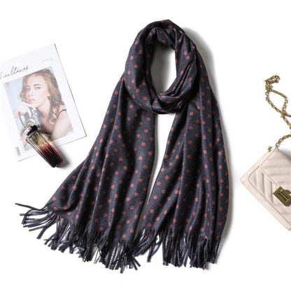 Fashion Winter Solid Soft Scarf Cashmere Lightweight Scarves Shawls Cashmere Escharpe Scarfs Lightweight Shawls Hijabs Shawls Escharpe Elegant Wrap Blanket Bandana Tassel For Lady