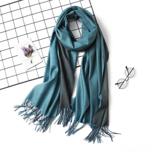 Fashion Winter Solid Soft Scarf Cashmere Lightweight Scarves Shawls Cashmere Escharpe Scarfs Lightweight Shawls Hijabs Shawls Escharpe Elegant Wrap Blanket Bandana Tassel For Lady