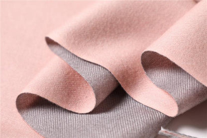 Fashion Winter Solid Soft Scarf Cashmere Lightweight Scarves Shawls Cashmere Escharpe Scarfs Lightweight Shawls Hijabs Shawls Escharpe Elegant Wrap Blanket Bandana Tassel For Lady