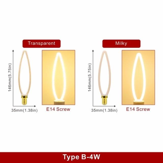 Retro LED Edison Bulb E27 Vintage Soft Filament Bulb Holiday Night Light Christmas Home Decor Halloween Lights