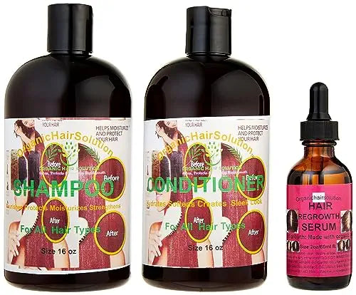 BUNDLE SET SHAMPOO & CONDITIONER & Hair & Scalp Serum (pack 3)