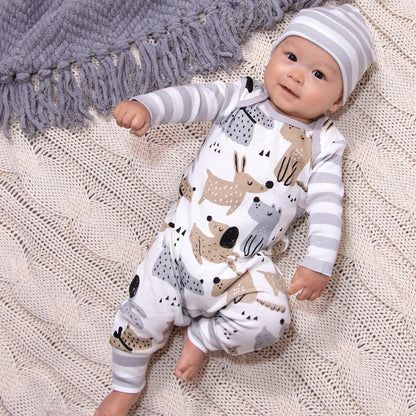 Baby Boy Puppy Dogs Cotton Romper