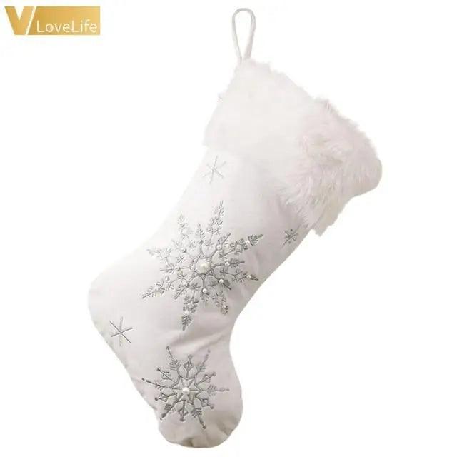 Christmas Tree Decor Snowflake Carpet White Christmas Tree Skirt Fur Skirt For Xmas Decorations Xmas Christmas Decorations For Home